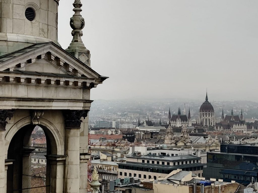 View from the St.Stephens Basilica- Best things to do in Budapest
